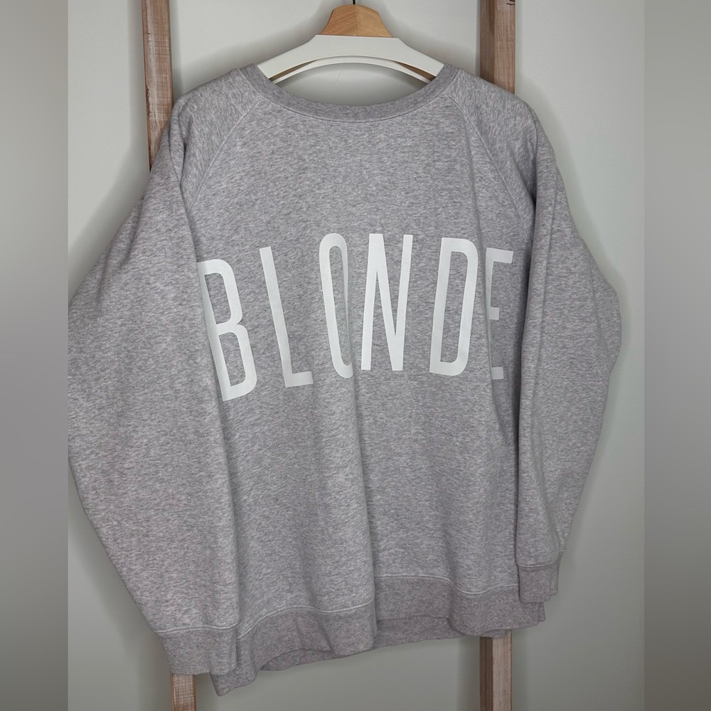 Brunette the label - blonde sweatshirt - grey